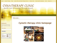 Tablet Screenshot of cyma-therapyclinic.co.uk